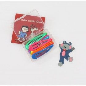 10 Pièces Pince à Cheveux Fille, Barrettes à Cheveux Enfant, Snap Barettes Colorées 5 CM BB Barrettes à Cheveux en Métal Anti