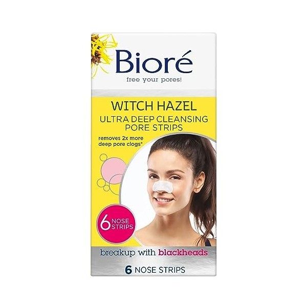 Bioré Bandes ultra-pores , paquet de 6 Crème Jour et Nuit