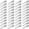 iYinJuan 60pcs Pinces à Cheveux Crocodile en Métal, Pinces à Cheveux en Argent, Barrette Accessoires de Bricolage Antidérapan