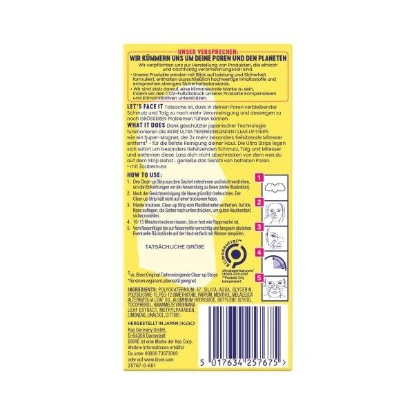 BIORÉ Assortiment de 14 Patchs Purifiants Nez + Visage Crème Jour et Nuit