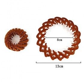 SIOPPKIK 4 pièces Pince à Cheveux Rétractables Bandeaux à Cheveux en Forme Nid dOiseau Support de Queue de Cheval Boucles Ba