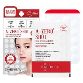 Mediheal Patch A-zero Shot pour pansement cutané, 80 patchs x 2 Pack de 160 patchs pour cicatrices à lhuile darbre à thé, p