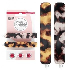 Invisibobble barrettes cheveux léopard Barrettes Havana Mama x2 - Barrette cheveux femme durable avec prise ferme - Barettes 