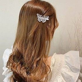 Cinaci Lot de 32/16 paires de petites barrettes à cheveux en métal argenté bronze rétro vintage en forme de feuille, fleur, p