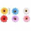 Nifocc Lot de 12 barrettes à cheveux en forme de fleur multicolore - Motif tournesol - Pour femmes et filles - 6 couleurs