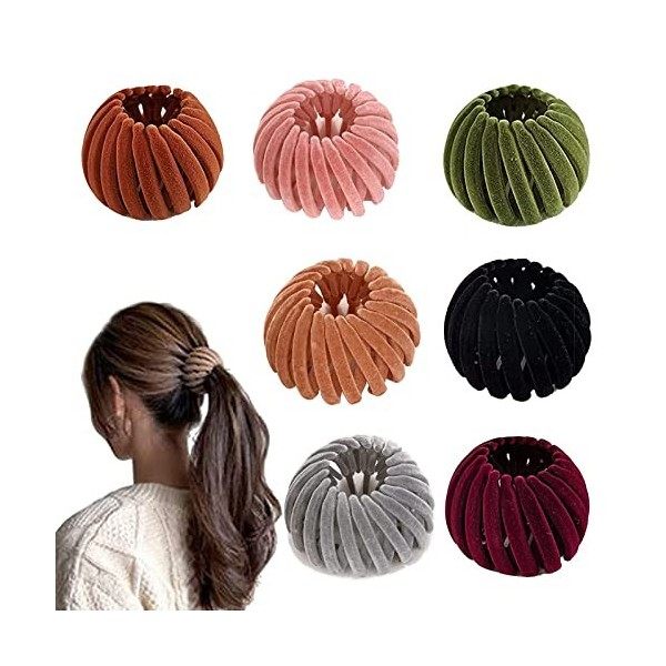 Exbrith 7 Pièces Pinces à Cheveux en Forme de Nid DOiseau, Nid Doiseau en Forme de Pinces à Cheveux, Forme Nid Doiseau Sup