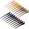 Cinaci Lot de 20/10 paires de pinces crocodiles en plastique coloré de 11,9 cm de long pour coiffure, barrette à cheveux en b