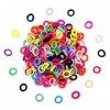 Mini et Mineurs Elastique Cheveux 200Pcs- Multicolore Chouchou Cheveux Fille 2cm- Porte-Queue de Cheval Sans Couture, Sans Do