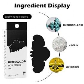 RESHUBO Patch Point Noir, Patchs Anti-points Noirs pour le Nez, Patchs Anti Point Noirs, Nettoyage en Profondeur Patch Nez Po...