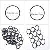 Pack of 600 Pièces Mini Bandes de Caoutchouc Élastique Soft Elastic Bands Noir pour les cheveux des enfants,coiffure de maria