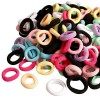 200 Pcs Élastiques à Cheveux pour Enfants, Liens de Cheveux Élastiques Mini Chouchous Coloré pour Enfants Bébé Filles