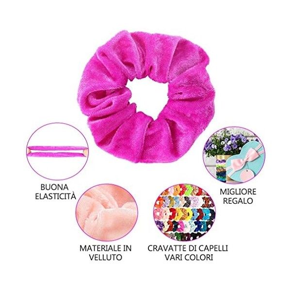 Lot de 20 Chouchous en Velours Cheveux Élastique Bandes Chouchou Cheveux Ties Cordes Chouchou Accessoires Cheveux pour Femme 