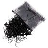 Hanyousheng 1000 Pièces Petit Elastique Cheveux, Mini Bandes de Caoutchouc Élastique Noir, Mini Elastique Cheveux, Elastique 