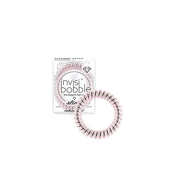Invisibobble élastiques spirales bronze Slim x3 - Élastique en spirale pour femme et homme - Elastique invisible cheveux sans