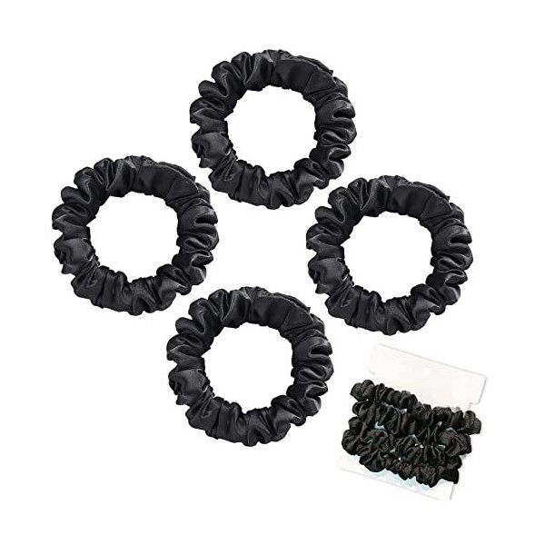 Olakin Chouchous Cheveux en Soie[4Pcs], Elastiques Cheveux, Femme Fille Bobbles Scrunchies Cheveux éLastique Bandes Ties Cord