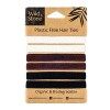 Wild & Stone Lot de 6 élastiques à cheveux 100% biodégradables et sans plastique Noir 