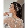 SWEETV Peigne à cheveux de mariage fait à la main Accessoires de cheveux pour femme mariage