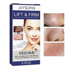 Bandelettes nasales nettoyantes en profondeur, 6 dissolvants de pour toutes les peaux, Minimiseur de pores profonds, désobstr...