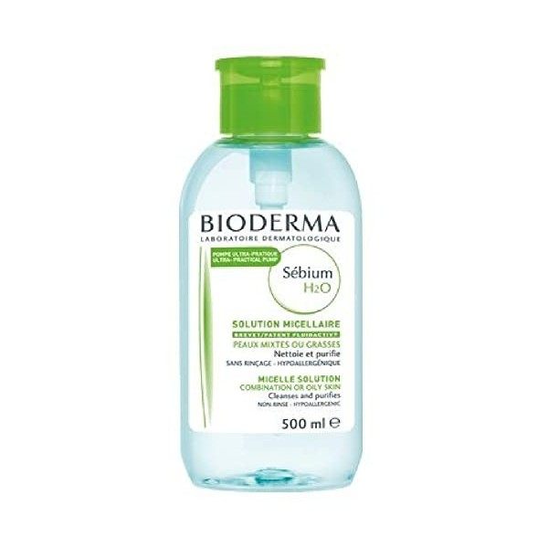 BIODERMA Sébium H2O Solution micellaire 500ml Crème Jour et Nuit
