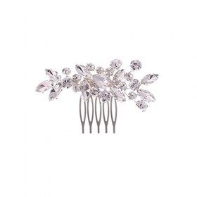 LEEQBCR 1pcs mariée mariage peigne à cheveux cristal accessoires de cheveux pièces de cheveux de mariée pour les femmes et le