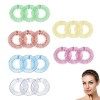 Peigne Extensible Full Circle Peigne Circulaire en Plastique Peigne à Cheveux Extensible Bandeau 6 p, 2 couleurs