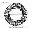 Full Circle Peigne,Peigne Circulaire En Plastique,Plein Circulaire Stretch Peigne,Peigne à Cheveux Extensible,Extensible Chev