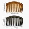 2 Pièces Peignes Côté, Français Pince à Peignes Latéraux Peigne à Cheveux, 23 Dents Plastique Peigne, pour Accessoires de Che