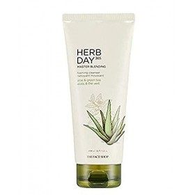 THE FACE SHOP Nettoyant Moussant visage Hydratant Doux Aloe vera Herb Day 365 Cleansing Foam 170ml Crème Jour et Nuit