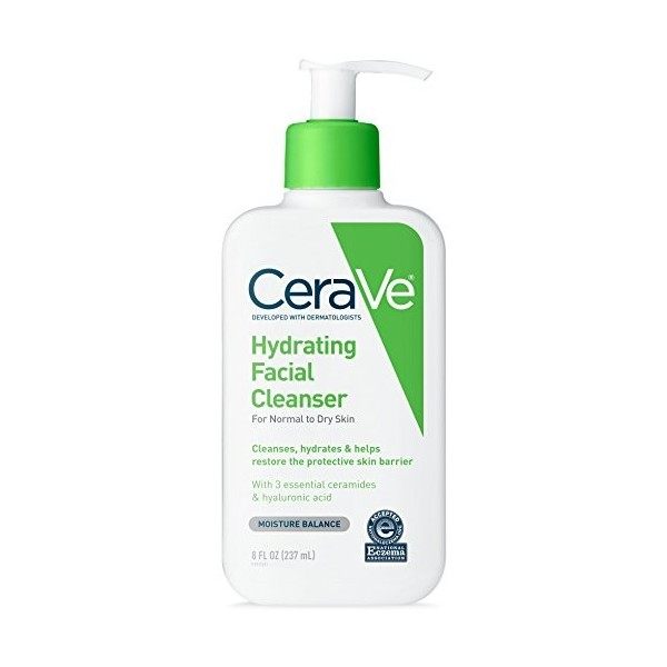 Cerave Facial Cleanser, Hydrating 8 Ounce By , 236.6 Ml Lot De 1 Crème Jour et Nuit