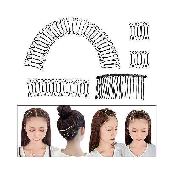 1/5 Pièces U Forme Cheveux Finition Fixateur Épingles À Cheveux Mini Frange Support Rouleau Courbe Pince Broche Invisible Ban