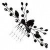FRCOLOR Accessoires noirs - Peigne à cheveux vintage pour femme - Accessoires pour cheveux - Pour femme - Accessoires pour fe