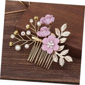 ABOOFAN 12 Pcs Fille & Filles Peignes Cristal Vintage Accessoires Barrette Couvre-Chef Clip Peigne Élégant Fait À La Main Chi