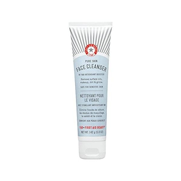First Aid Beauty Nettoyant Visage 2 En 1, Avec Stimulant antioxidant FAB, Nettoie et Purifie en Douceur 142 g , pour Peaux S ...