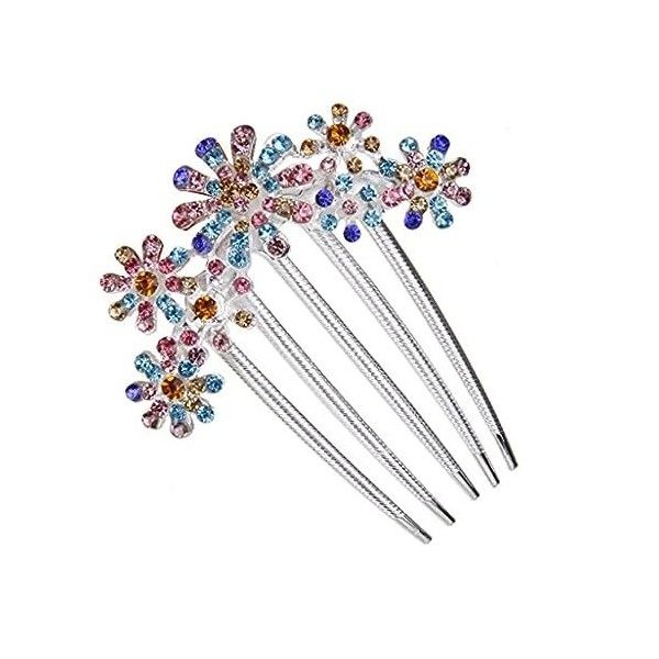 FOMIYES Fantaisie Cheveux Clip Cheveux Peigne Clips Pour Femmes Cristal Strass Cheveux Accessoire Fleur Conception Cheveux Ac