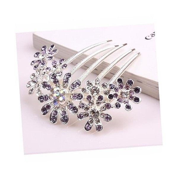 FOMIYES Fantaisie Cheveux Clip Cheveux Peigne Clips Pour Femmes Cristal Strass Cheveux Accessoire Fleur Conception Cheveux Ac