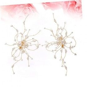 minkissy 2 Pièces Femmes De Cheveux Accessoires Cheveux Peignes Pour Les Femmes Perle Diadème Cheveux Peignes Pour Les Femmes