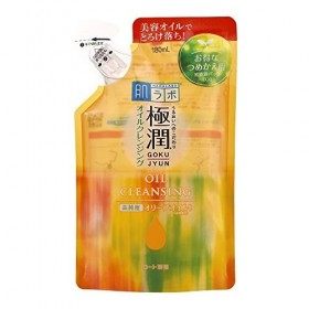 ROHTO Hada Labo Gokujyun Hyaluronic & High Purity Olive Oil Cleansing Refill 180ml Crème Jour et Nuit