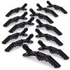 Lot de 12 pinces à cheveux professionnelles en plastique pour femme - Pinces crocodiles durables avec poignée antidérapante e