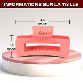 5ffm Hair Clip pince cheveux - Pack of 12 Woman Hair Clip, pince cheveux femme Assorted colourful mix, Double prong non s