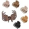 Lolalet 6 Minis Pinces à Cheveux à Double Dents, Petite Pince Crabe de Couleur Différente, Accessoires de Coiffure pour Fille