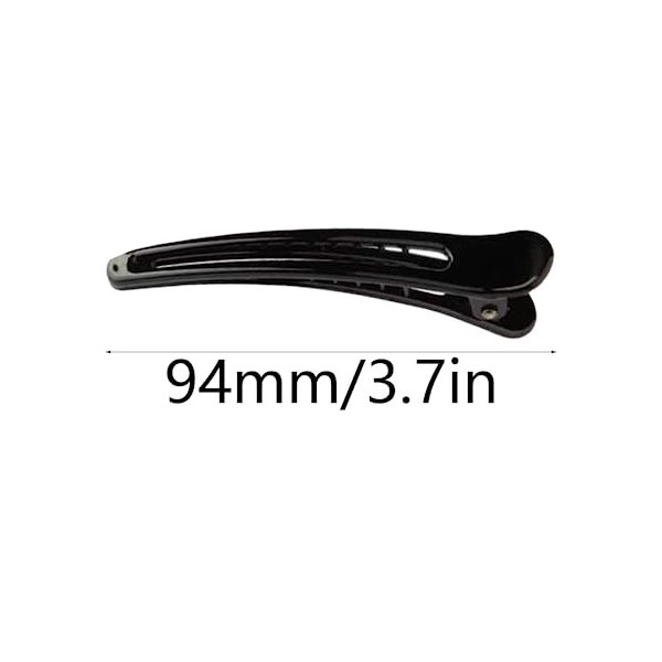 Pinces à Cheveux Professionnelles, 6 Pcs Bec de Canard Pinces à Cheveux, Plastique Coiffeur Pince, Pinces à Cheveux Antidérap