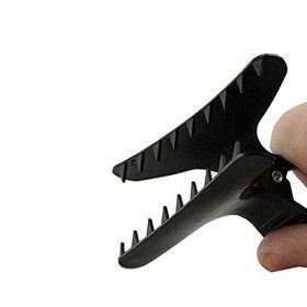 12 Coiffeurs Noirs Papillon Cheveux Style Pinces à Cheveux de Style Salon Section Clips Fermoirs Griffe Barrettes Salon de Co