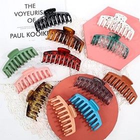 Lot de 12 grandes pinces à cheveux pour femmes et filles, pinces à cheveux mates antidérapantes, forte tenue, accessoires de 