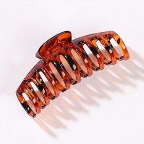 Pince à Cheveux en Plastique Banane Clips Grand Cristal Carré Résine Celluloid Design Français Accessoires a