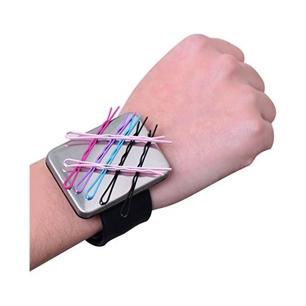Bracelet magnétique en silicone pour maintenir les épingles à bobines métalliques et clips à portée de main