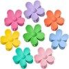 Flower Hair Claw Clips 8PCS Large Claw Clips Big Cute Hair Clips Large Hair Jaw Clips For Women Girls Thick Hair Large Daisy 