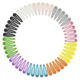 HBselect Lot de 100 barrettes à cheveux en métal 10 couleurs différentes pour bébé fille …
