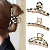 Lot de 4 grandes pinces à cheveux en forme de papillon pour femme - 13 cm - Grande pince à cheveux pour filles - Accessoires 