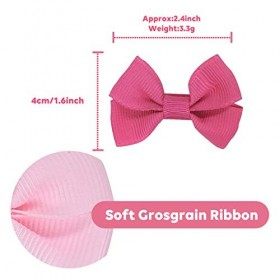 XCOZU 20 Pièces Pince à cheveux Petite, Multicolore Nœuds à cheveux Clips Cheveux Barettes Avec pinces crocodiles Accessoires