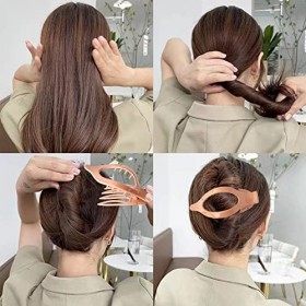 Nahalesy Lot de 4 pinces crocodiles plates pour cheveux - Pinces à cheveux à bec de canard pour femme - 11,4 cm - Pinces à ch